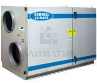 Приточно-вытяжная установка GENERAL CLIMATE ECO-2 с электрическим нагревателем 9 кВт (рекуперативная)